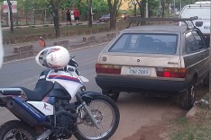 Agentes da Transita localizam Veiculo furtado na Avenida Cristina Gazire no Juca Rosa em Itabira 