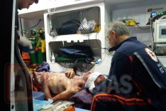 Entregador de leite Tuzinho e agredido violentamente com golpes de foiçadas na Fazenda Quincas Lage no final do Praia 