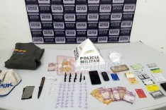 Após assalto PM prende suspeitos acusados de trafico de drogas no bairro São Bento em Itabira