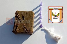 Rodoviarios prendem homem com drogas dentro de veículo na rodovia MG-129 no Barro Branco em Itabira