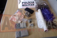 PM prende suspeito e maconha no bairro Água Fresca em Itabira