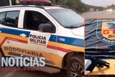 Rodoviários e GTR predem condutor armado que vinha da Bahia na rodovia MG-129 em Itabira