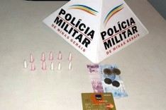 PM apreende pinos de cocaína durante carnaval em São Gonçalo do Rio Abaixo 