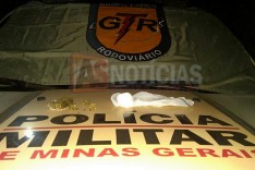 Rodoviários do GTR prendem homem com drogas durante operação em rodovia de João Monlevade