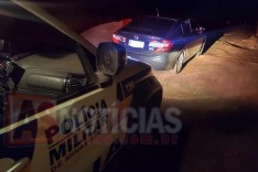 PM fecha o cerco em Bom Jesus do Amparo e recupera veiculo roubado 