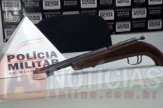 PM de Barão de Cocais apreende Garruchão utilizado em caça predatória no Povoado de Água Limpa