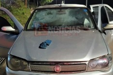 Rodoviários recuperaram Fiat roubado e adulterado com placas de Contagem na MG-129 em Catas Altas