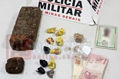 Militares da Rocca e Gepmor apreendem drogas durante combate ao trafico de drogas no Jardim das Oliveiras