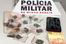 PM de Barão de Cocais prende suspeitos por trafico de drogas próximo ao Distrito de Brumal	