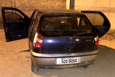 Policia Rodoviária aborda individuo com Fiat Palio furtado na MG-129 no Chapada 