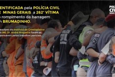 Brumadinho: PCMG identifica mais uma vítima do rompimento da barragem