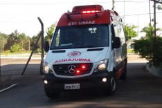 Criança é levada pelo SAMU ao pronto socorro depois de afogar em clube na Vila Conceição em Itabira