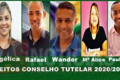Cinco eleitos para o Conselho Tutelar 2020/2023 em Itabira Confira
