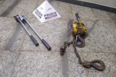 Ação rápida de Militares no Centro de Barão de Cocais evitou que suspeito levasse equipamentos industriais de empresa 