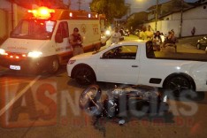 Mais um acidente envolvendo motocicleta e veiculo deixa um ferido no bairro Amazonas 