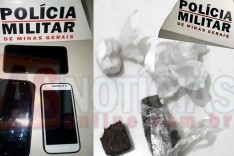 Grupo Tático Rodoviários prendem suspeito por trafico de drogas durante operação na MG-129 em Itabira 