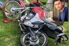Motociclista inabilitado foge de Militares e durante perseguicao morre ao colidir contra placa na BR-458