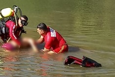 Bombeiros resgatam corpo de homem afogado na lagoa da Univale em Coronel Fabriciano 