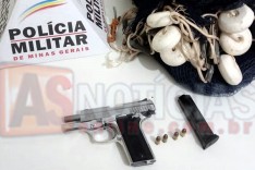 Rodoviários prendem Sócio de clube de tiros com uma pistola na MG-129 sem porte legal de arma em Itabira