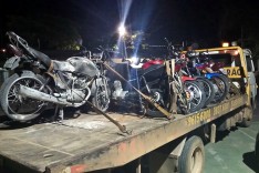 Operação da Policia Militar apreende 10 motocicletas na localidade de Santa Rita de Pacas 