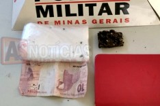 PM apreende menor com droga e lista de venda no bairro Barreiro em Itabira 