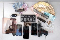 Itabiranos são presos com armas quando buscavam detento que recebeu liberdade em Santana do Paraíso 