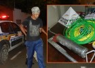 PM PRENDE HOMEM SUSPEITO DE FURTAR MATERIAIS ELÉTRICOS NO BAIRRO SÃO PEDRO