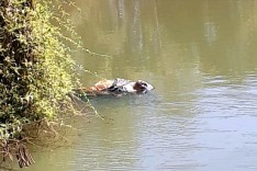 Homem é achado morto dentro de lagoa, com pés e mãos amarrados
