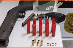 PC prende dois suspeitos e apreende armas de fogo em Santa Bárbara 