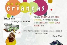 Dia das Crianças e a Transporte Cisne realiza festa e passeio para a garotada em Itabira 