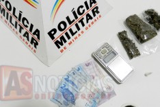 PM apreende adolescente suspeito de trafico de drogas no bairro Bethânia em Itabira
