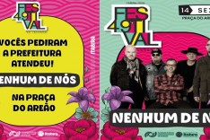 FESTIVAL DE INVERNO: "Nenhum de Nós" será na Praça do Areão em Itabira