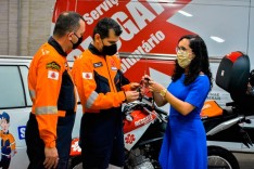 Justiça contribui com doação de motos para resgate no trânsito