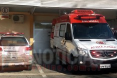 Homem é socorrido depois de levar golpes de facadas ao agredir mulher em sua casa