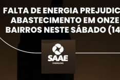 Falta de energia prejudica abastecimento em onze bairros neste sabado (14)