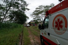 Homem é atropelado por locomotiva da Vale, quando andava sobre os trilhos no bairro São Bento em Itabira