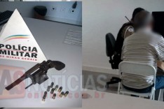 Rodoviários mais uma vez apreendem arma de fogo na rodovia MG-434 em Bom Jesus do Amparo 