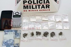 Policia Militar apreende adolescente e drogas no bairro São Bento em Itabira	