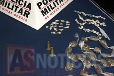 PM prende suspeito de roubo de armas em fazenda e trafico de drogas em Santa Maria de Itabira	