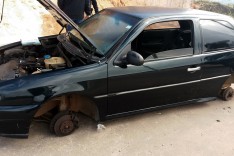 Após denuncia anonima PM localiza Gol furtado abandonado loteamento Buritis 