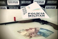 PM apreende arma no Nova Monlevade