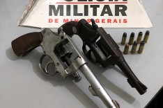 PM prende dois suspeitos com armas e ferramentas duvidosas em Bom Jesus do Amparo	