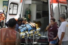 Homem cai de telhado é socorrido pelo SAMU com possível lesão grave na Vila Piedade  