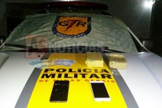 Os incansáveis Rodoviários GTR apreendem barras de crack e recupera veiculo clonado na MG-129 em Itabira