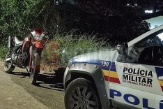 PM localiza e recupera moto furtada em Nova União no bairro São Pedro em Itabira