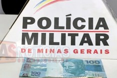 Jovem é presa suspeita de repassar nota falsa no comercio de Barão de Cocais