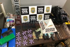 PM prende quadrilha de assaltantes de joalheria e residência na zona rural de Santa Bárbara   