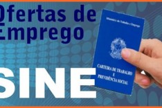 Vagas disponíveis no dia 21 de Janeiro de 2022 no Sine de Itabira