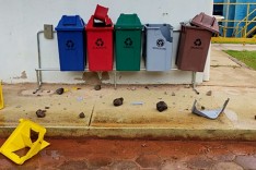 DANO AO PATRIMÔNIO PÚBLICO:  ETA Senhora do Carmo é alvo de vandalismo