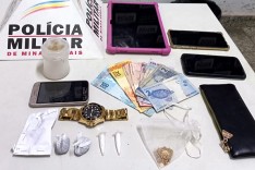 PM prende um suspeito de furto e recupera produtos furtados e ilícitos no bairro Viúva em Barão de Cocais 